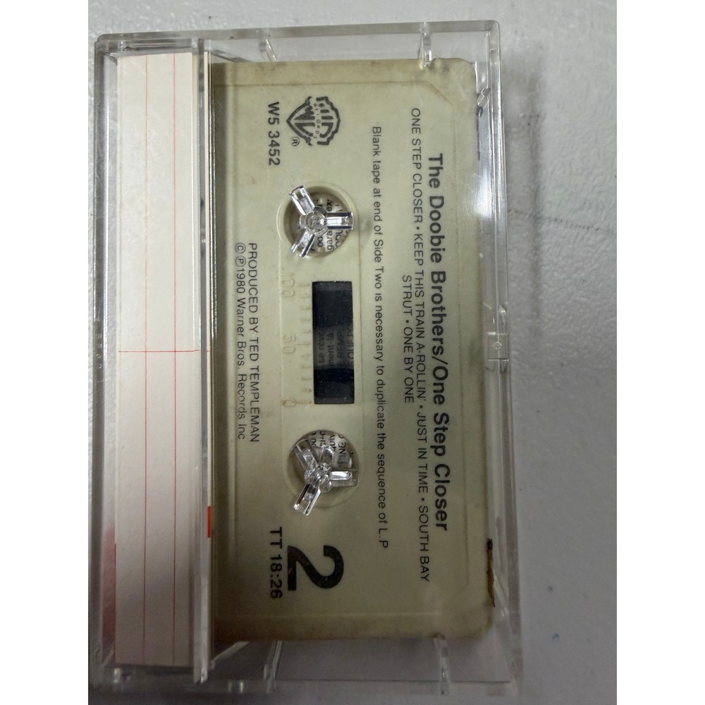 The Doobie Brothers One Step Closer Cassette‎ Tape 1980 Warner Bros W5 3452 Rock